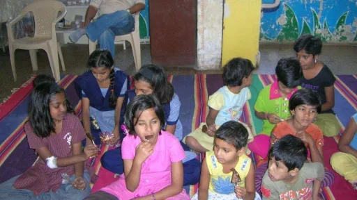 Students trying chocolates